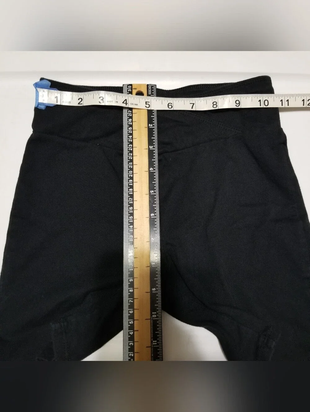art class Kid's Medium Black Bike Shorts With V-Shaped Crossover Waistband